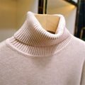 Turtleneck Sweater Women Korean Fashion Lined Warm Knitted Pullover SlSPECIFICATIONSBrand Name: NoEnName_Nullwhether full opening: NoClothing Length: regularMaterial: AcetateDecoration: sashesClosure Type: Single BreastedCollar: RuffleDMEwomenstorenull