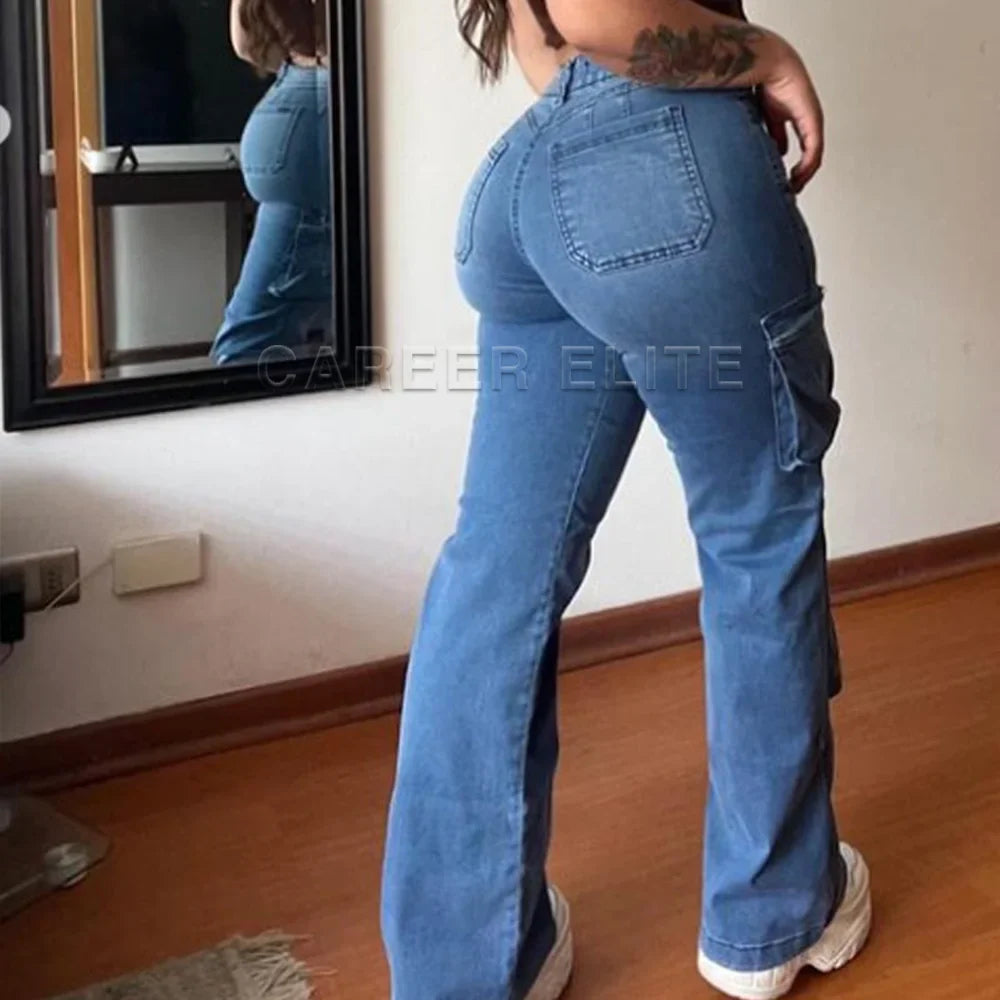 Streetwear Blue Jeans High Waist Straight Wide Leg Pants Denim TrouserSPECIFICATIONSBrand Name: NoEnName_NullMaterial: POLYESTERMaterial: COTTONElasticity: Medium StrecthFabric Type: Thin denimLength: Ankle-Length PantsFit Type: LOOSESDMEwomenstorenull