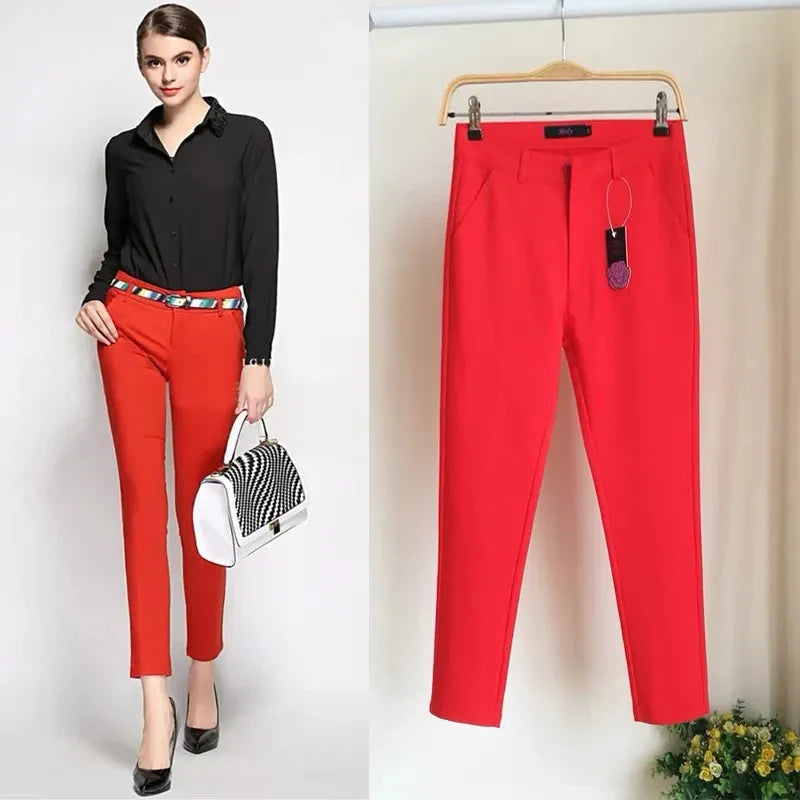 Fashion Ankle Length Suit Pants Office Lady Pencil Spring High Waist WSPECIFICATIONSBrand Name: PPLMHUStyle: Office LadyAge: MIDDLE AGEOrigin: Mainland ChinaCN: HunanSeason: Spring/SummerWaist Type: highDecoration: ButtonDecoration: PoDMEwomenstorenull