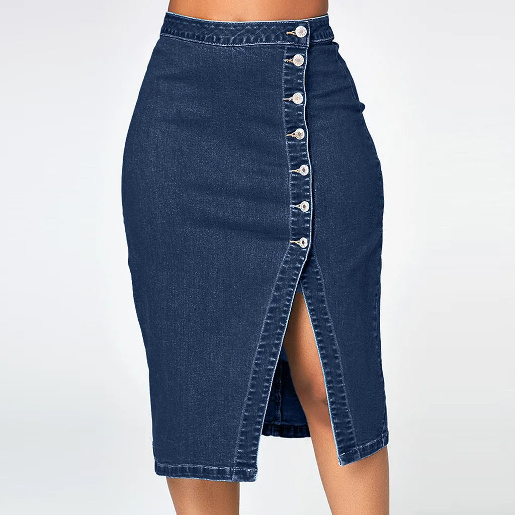 Skirts For Women Female Fashion Denim Pencil Skirt High Waisted Blow KSPECIFICATIONS
Brand Name: NoEnName_Null
Material: POLYESTER
Style: Casual
Elasticity: High Strecth
Origin: Mainland China
Season: Summer
Fabric Type: Broadcloth
WaiDMEwomenstorenull