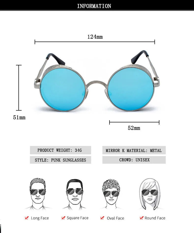 Sunglasses For Men Vintage Designer Fashion Glasses Punk SunglassesSPECIFICATIONSDepartment Name: ADULTFunction: Anti-UV SunglassesUV protection rating: UV400 SunglassesProduction Year: The New Sunglassespopular elements: fashion SuDMEwomenstorenull