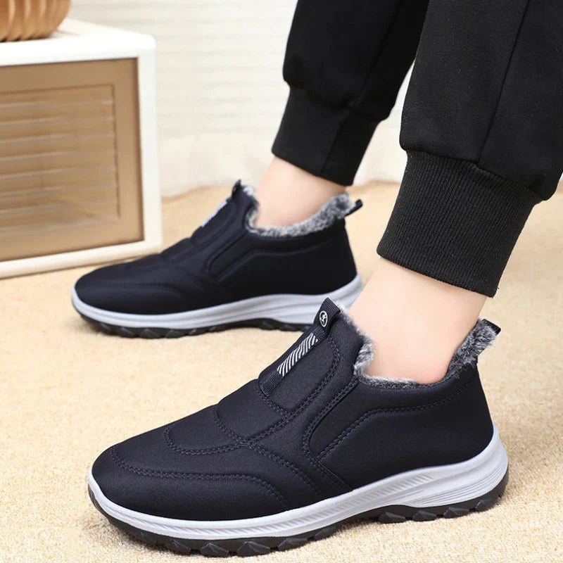 Sneakers- Women Shoes Winter Warmth and Plush Thickening for Outdoor