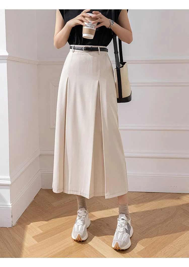 High Waist A-line Long Skirts Office Ladies Elegant Suit Skirt NewSPECIFICATIONSBrand Name: YUAZHOQIMaterial: POLYESTERStyle: CasualElasticity: Non StrechOrigin: Mainland ChinaCN: GuangdongSeason: Spring/SummerFabric Type: BroadcloDMEwomenstorenull