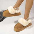 New Leather Women Fashion Winter Indoor Solid Color Suede Slippers LadSPECIFICATIONSBrand Name: QRLQHYBoot Type: Snow BootsShaft Material: Cotton FabricOutsole Material: RUBBERUpper Material: Cotton FabricHign-concerned Chemical: NoneODMEwomenstorenull