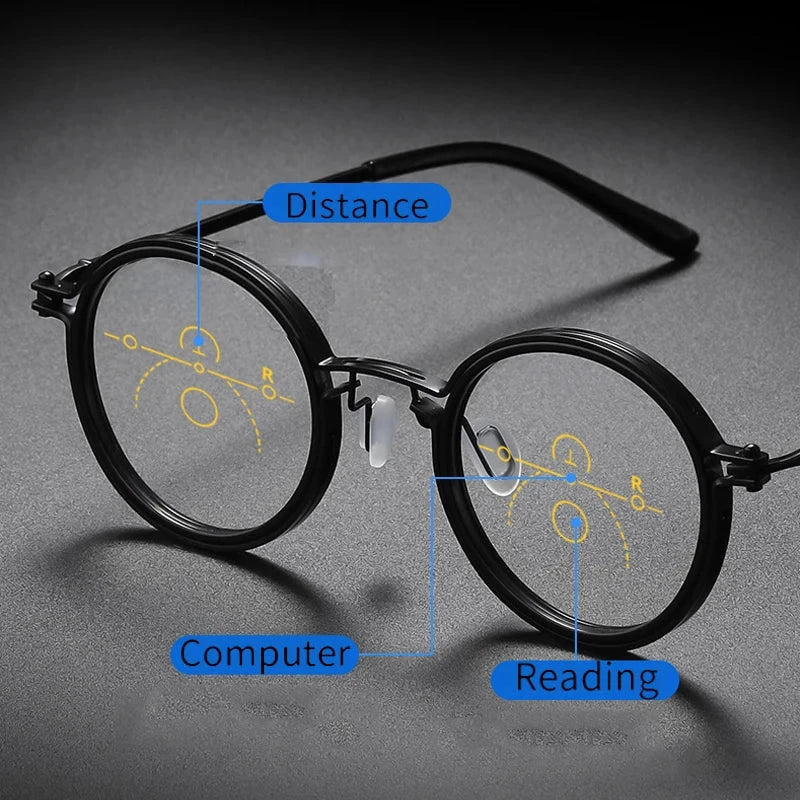 Sunglasses- Progressive Reading Glasses Men Women Anti Blue Light