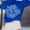 Sweatshirts- Women’s Hoodies Long Sleeve Flower Embroidery Oversized