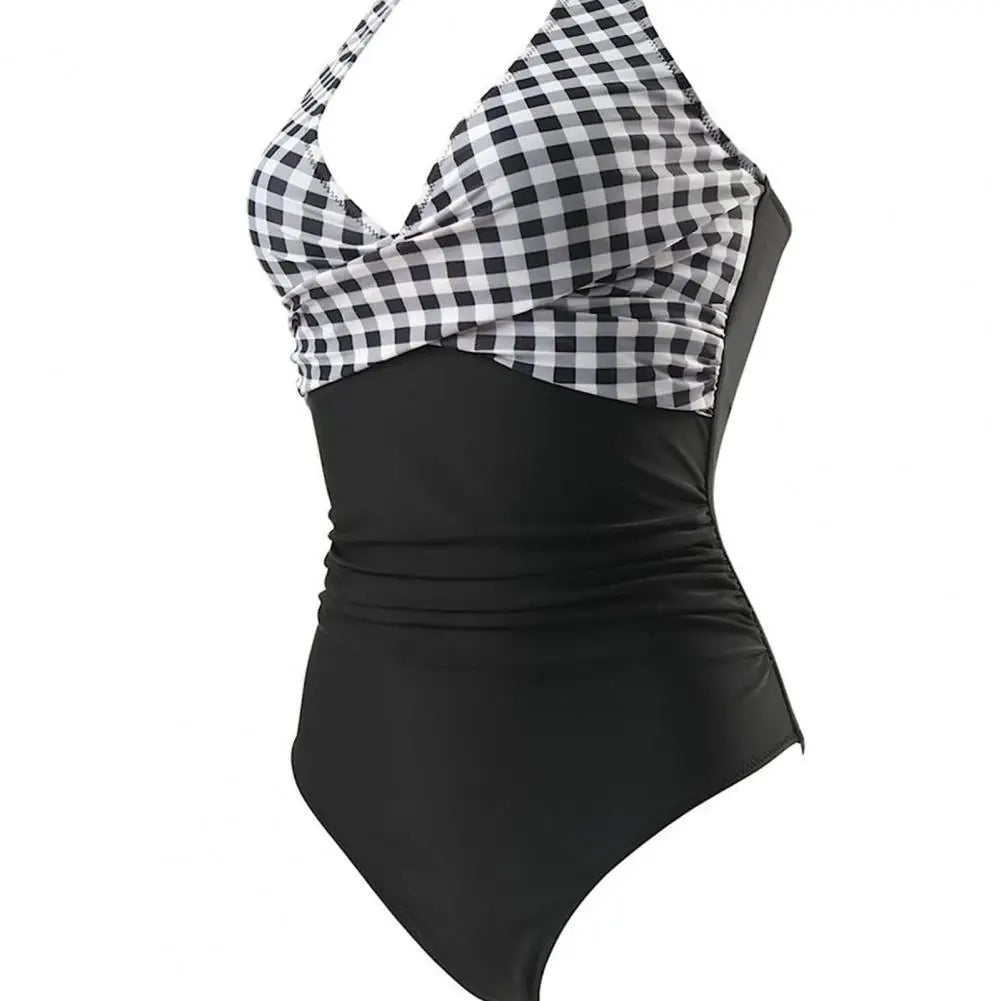 Women Swimsuit Lightweight Stylish Women's Halter One-piece Swimsuit wSPECIFICATIONSBrand Name: SANWOODOrigin: Mainland ChinaMaterial: POLYESTERMaterial: SPANDEXPattern Type: FloralPattern Type: PrintAge: MIDDLE AGESupport Type: Wire FDMEwomenstorenull