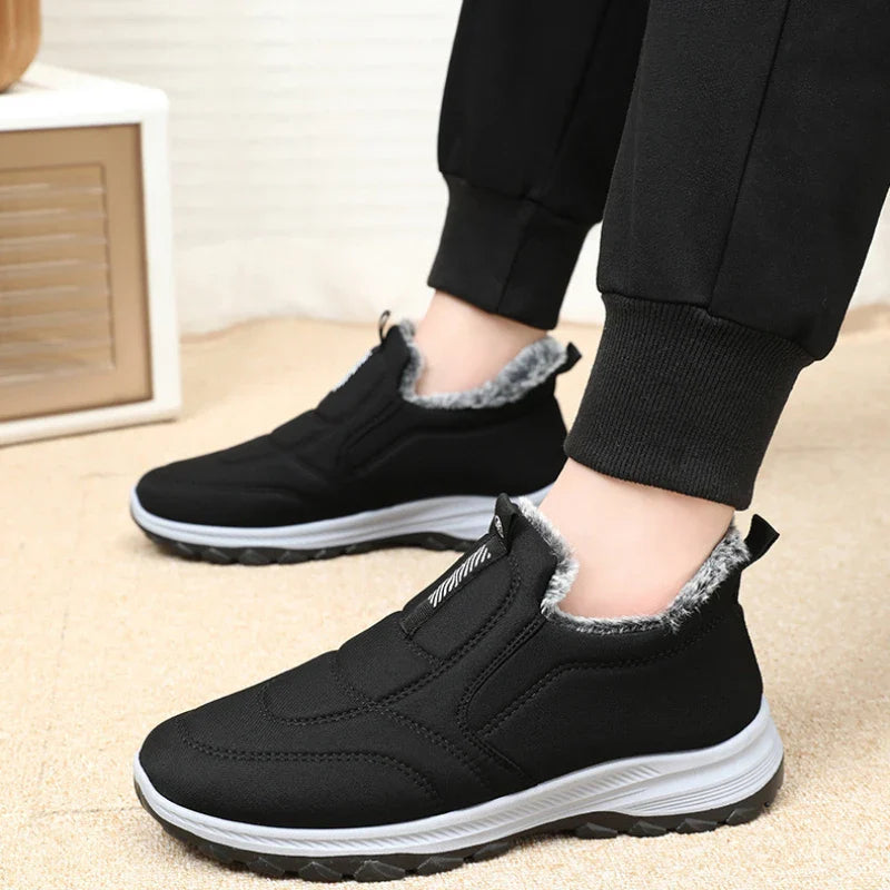 Sneakers- Women Shoes Winter Warmth and Plush Thickening for Outdoor