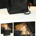 Women's Bag Crocodile Pattern Handbag Portable Tote Bag Mom Tide ShoulSPECIFICATIONSBrand Name: BJYLOrigin: Mainland ChinaCN: GuangdongLining Material: COTTONMain Material: Genuine leatherPlace Of Origin: GUANG DONG ProvincePlace Of OrDMEwomenstorenull