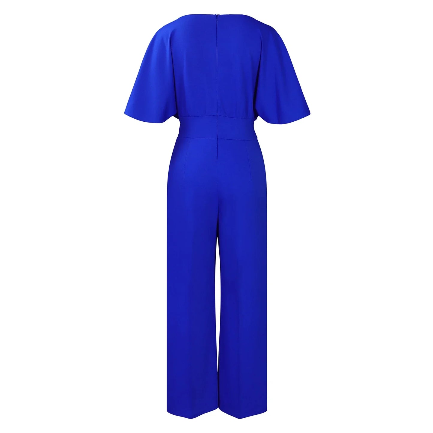 Jumpsuits Women Elegant Luxury O Neck Short Sleeve Belt Waisted StraigSPECIFICATIONSBrand Name: NoEnName_NullStyle: Office LadyAge: MIDDLE AGEOrigin: Mainland ChinaCN: GuangdongSeason: All seasonMaterial: POLYESTERDecoration: sashesFabDMEwomenstorenull