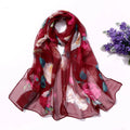 Scarf Women Foulard Shawl Bandana Elegant Beach Sun ProtectionSPECIFICATIONSDepartment Name: ADULTSize: 50*160cm(1cm=0.39in)pattern: RoseApply to season: Spring,Autumn,summerStyle: ElegantColor: Red,Black,Navy blueBrand Name: NDMEwomenstorenull