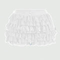 Women's Sweet Bow Lace Ruffles Shorts  Aesthetic Elastic Waist Short PSPECIFICATIONSBrand Name: hiriginDecoration: BOWDecoration: RUFFLESDecoration: TierredFabric Type: BroadclothHign-concerned Chemical: NonePant Style: regularPattern DMEwomenstorenull