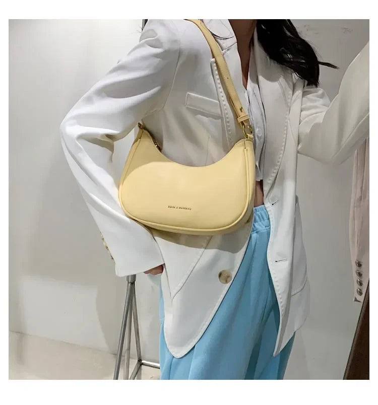 Underarm Bag for Women's Summer New Trendy and High end Crossbody Bag SPECIFICATIONSBrand Name: NoEnName_NullHign-concerned Chemical: NoneHandbags Type: Shoulder BagsMain Material: PULining Material: POLYESTERShape: BaguettePlace Of OrDMEwomenstorenull