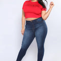 Women's plus size high waist jeans casual Skinny denim fat mom jeansSPECIFICATIONSBrand Name: NoEnName_NullModel Number: 607Style: CasualWash: Bleach WashMaterial: COTTONPlace Of Origin: China (mainland)Decoration: ButtonDecoration: DMEwomenstorenull