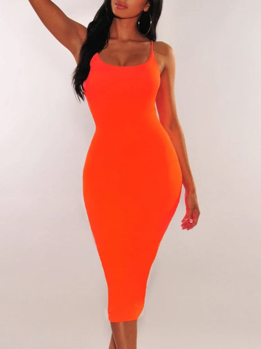 Long Bodycon Dress Women Spaghetti Strap Solid Color Skinny Dress ElegSPECIFICATIONSBrand Name: TYFYOElasticity: Slight StrechSleeve Style: Spaghetti StrapFabric Type: POLYESTERHign-concerned Chemical: NonePattern Type: SolidFit Type: DMEwomenstorenull