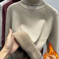 Turtleneck Sweater Women Korean Fashion Lined Warm Knitted Pullover SlSPECIFICATIONSBrand Name: NoEnName_Nullwhether full opening: NoClothing Length: regularMaterial: AcetateDecoration: sashesClosure Type: Single BreastedCollar: RuffleDMEwomenstorenull