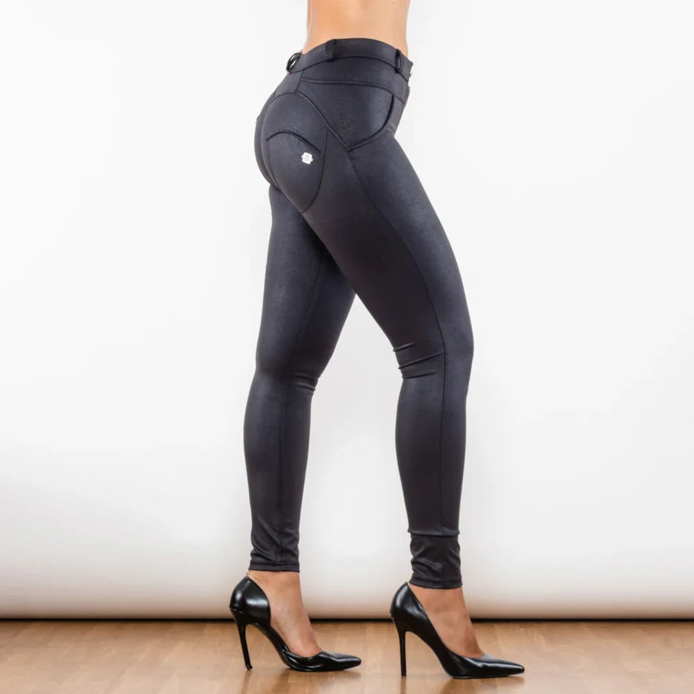 Crackle Black Coated Lifting Pants Spandex Leggings Push Up Effective SPECIFICATIONSBrand Name: NON-ANIMALWaist Type: MIDStyle: Sexy &amp; ClubLength(Bottoms): Ankle-LengthOrigin: Mainland ChinaCN: GuangdongSeason: Autumn/WinterHign-coDMEwomenstorenull