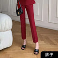 Elegant Red Black Women Pant Suit Office Ladies Female Business Work