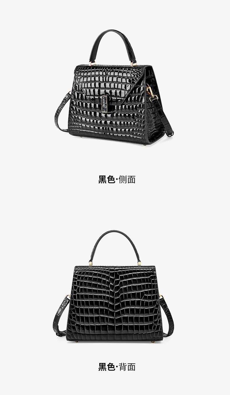 Luxury Crocodile Pattern Lady Handbag Women Shoulder Bags Designer FamSPECIFICATIONSBrand Name: NoEnName_NullOrigin: Mainland ChinaCN: ZhejiangLining Material: POLYESTERMain Material: Genuine leatherPlace Of Origin: ZHE JIANG ProvincePDMEwomenstorenull