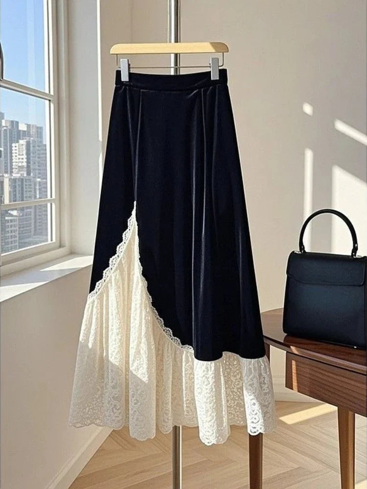 Long Pleated Skirts Y2k Spring French Elegant Slim Fit A-line UmbrellaSPECIFICATIONSBrand Name: Miss ToughMaterial: POLYESTERStyle: CasualElasticity: Slight StrechOrigin: Mainland ChinaCN: GuangdongSeason: Spring/SummerFabric Type: BroDMEwomenstorenull