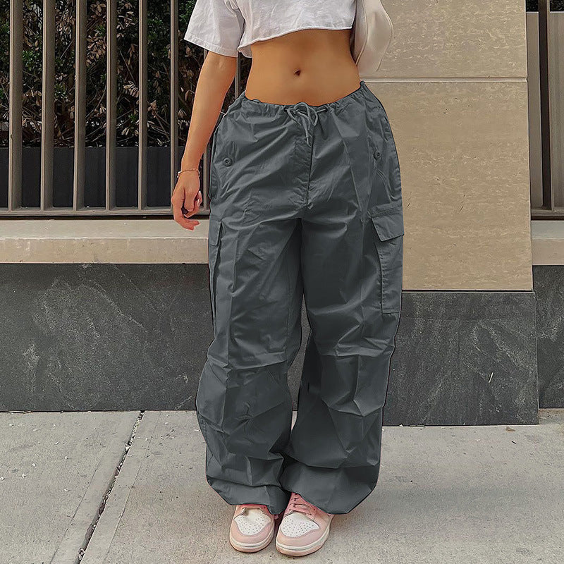 Sweatpants Trousers Women Jogger Cargo Pants Streetwear OutfitsSPECIFICATIONSBrand Name: AllukasaStyle: Y2KAge: 18-24Origin: Mainland ChinaCN: GuangdongWaist Type: highDecoration: PocketsDecoration: sashesDecoration: Lace-upElasDMEwomenstorenull