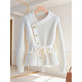 Cardigan- V-neck Long Sleeve Fashion Sweater Women High Street Casual