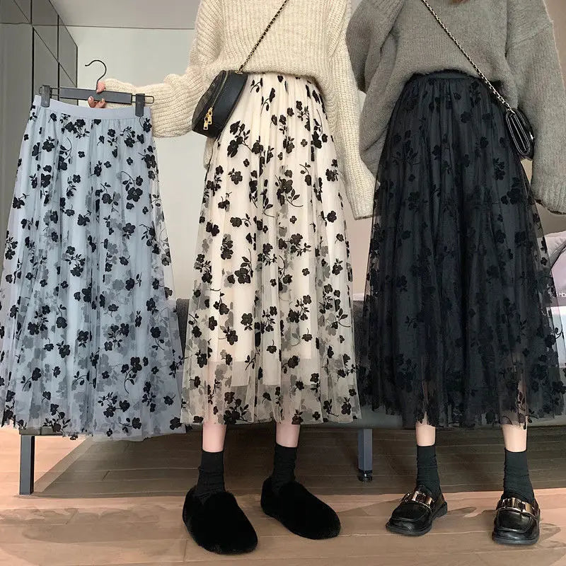 Skirt Women Vintage Butterfly Embroidery Elastic High Waist A-Line MesSPECIFICATIONSBrand Name: GLINDADAMaterial: POLYESTERMaterial: MeshMaterial: VoileStyle: Chinese StyleElasticity: Slight StrechOrigin: Mainland ChinaCN: GuangdongSeaDMEwomenstorenull