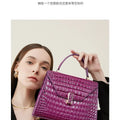 Luxury Crocodile Pattern Lady Handbag Women Shoulder Bags Designer FamSPECIFICATIONSBrand Name: NoEnName_NullOrigin: Mainland ChinaCN: ZhejiangLining Material: POLYESTERMain Material: Genuine leatherPlace Of Origin: ZHE JIANG ProvincePDMEwomenstorenull