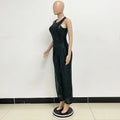 Sleeveless Sequined Jumpsuit Round Neck Slim Fit High Waist Sexy SprinSPECIFICATIONSBrand Name: mandylandyStyle: StreetwearAge: MIDDLE AGEOrigin: Mainland ChinaCN: GuangdongSeason: SummerMaterial: POLYESTERDecoration: SequinedFabric TyDMEwomenstorenull