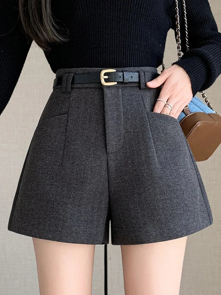 Duomofu Stylish Women's Casual Solid High Waist Wide Leg Shorts with PSPECIFICATIONSBrand Name: DUOMOFUDecoration: PocketsDecoration: sashesFabric Type: BroadclothPant Style: regularPattern Type: SolidFit Type: LOOSEStyle: CasualMateriDMEwomenstorenull