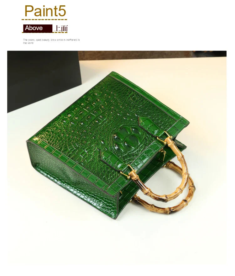 Women's Bag Crocodile Pattern Handbag Portable Tote Bag Mom Tide ShoulSPECIFICATIONSBrand Name: BJYLOrigin: Mainland ChinaCN: GuangdongLining Material: COTTONMain Material: Genuine leatherPlace Of Origin: GUANG DONG ProvincePlace Of OrDMEwomenstorenull