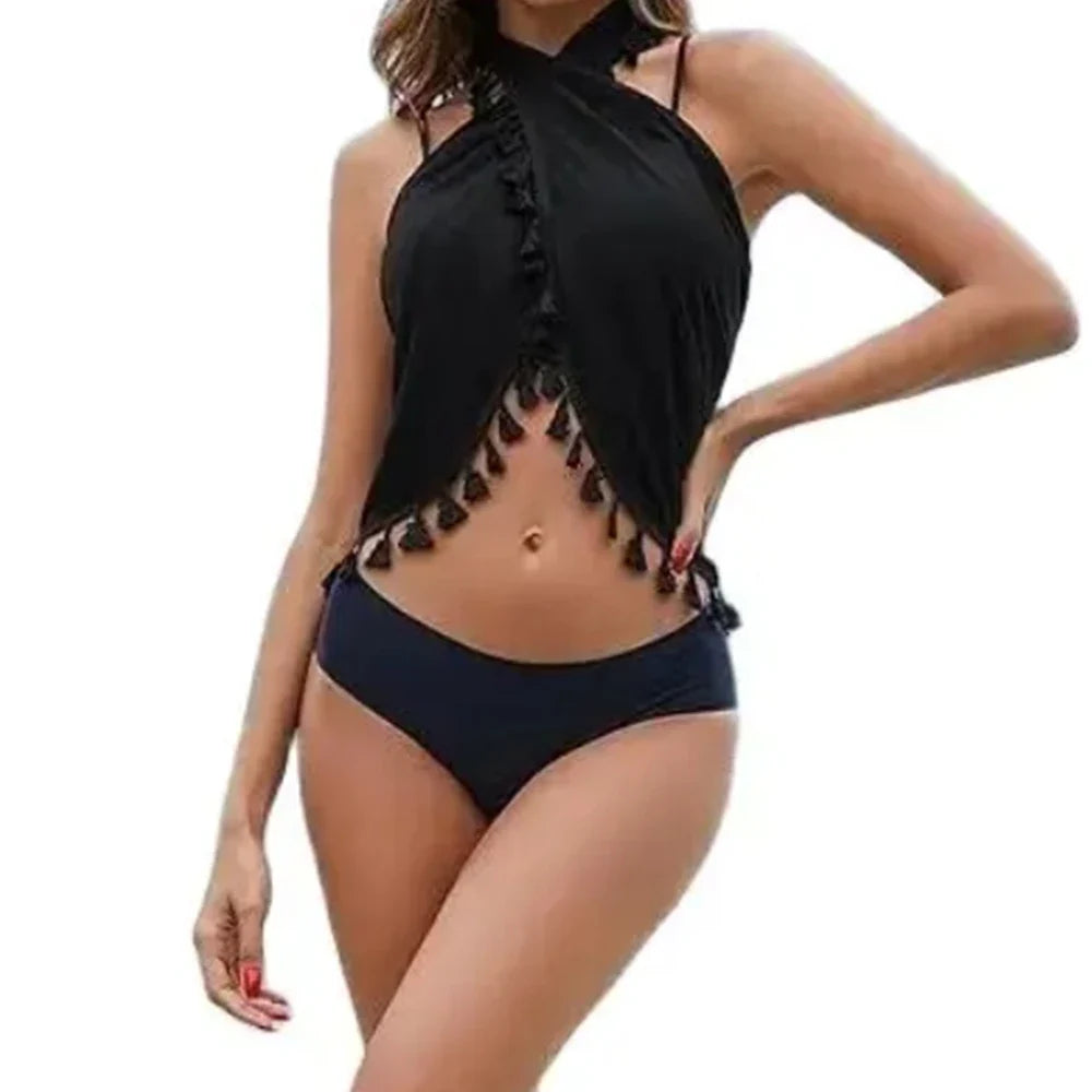 Swimwear- Sexy Short Bathing Chiffon Wrap Skirt Beach Swimsuit Cover