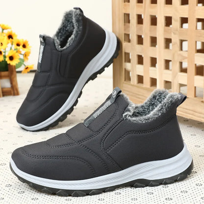 Sneakers- Women Shoes Winter Warmth and Plush Thickening for Outdoor