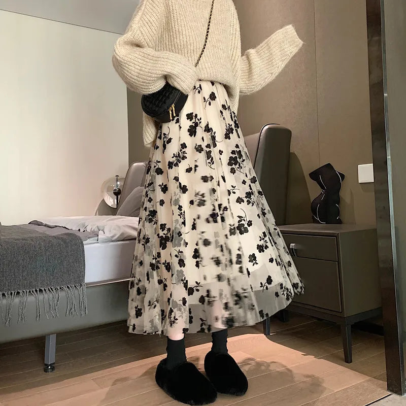 Skirt Women Vintage Butterfly Embroidery Elastic High Waist A-Line MesSPECIFICATIONSBrand Name: GLINDADAMaterial: POLYESTERMaterial: MeshMaterial: VoileStyle: Chinese StyleElasticity: Slight StrechOrigin: Mainland ChinaCN: GuangdongSeaDMEwomenstorenull