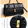 Leather Crocodile Pattern Women's Bag Fashion Brand Ladies HandbagsSPECIFICATIONSBrand Name: NoEnName_NullOrigin: Mainland ChinaCN: GuangdongLining Material: COTTONLining Material: POLYESTERMain Material: Genuine leatherPlace Of OriDMEwomenstorenull