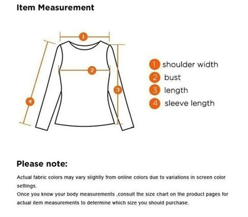 "Item measurement guide for shoulder width, bust, length, and sleeve length for jacket blazer."