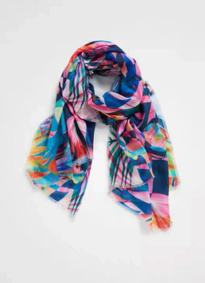 original single Spanish new trend colorful leisure gift shawl scarfSPECIFICATIONSBrand Name: NoEnName_NullCraft of Weaving: Non-wovenOrigin: ES(Origin)Gender: WOMENDepartment Name: ADULTHign-concerned Chemical: NoneMaterial: POLYESTDMEwomenstorenull