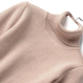 Turtleneck Sweater Women Korean Fashion Lined Warm Knitted Pullover SlSPECIFICATIONSBrand Name: NoEnName_Nullwhether full opening: NoClothing Length: regularMaterial: AcetateDecoration: sashesClosure Type: Single BreastedCollar: RuffleDMEwomenstorenull