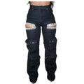 Pants with Tassel Diamond Pieces Mid Waist Straight Leg JeansSPECIFICATIONSBrand Name: Wmstar PlusMaterial: POLYESTERElasticity: Slight StrechFabric Type: Thin denimHign-concerned Chemical: NoneLength: Ankle-Length PantsFit TyDMEwomenstorenull